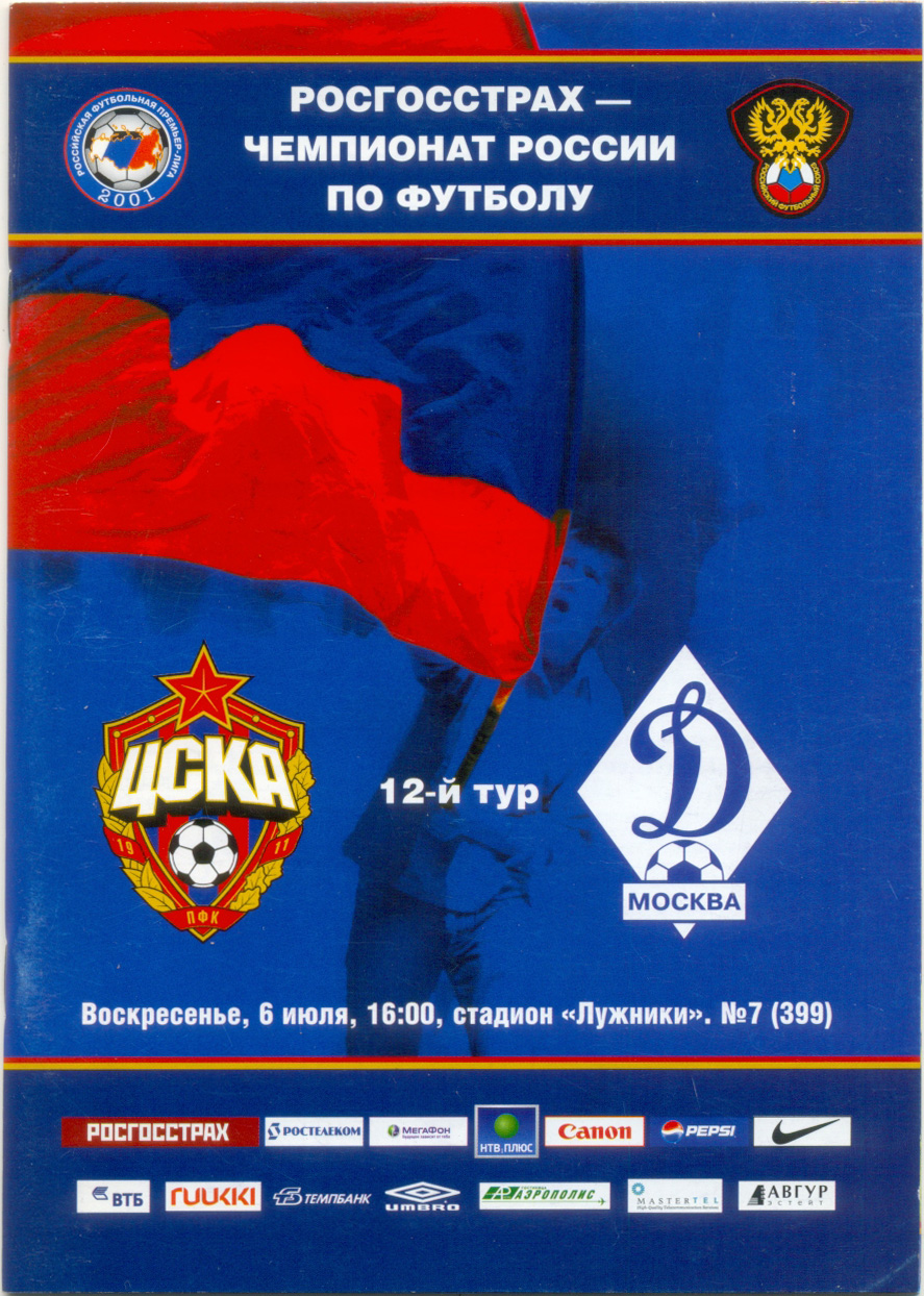 ЦСКА Москва – ДИНАМО Москва 06.07.2008